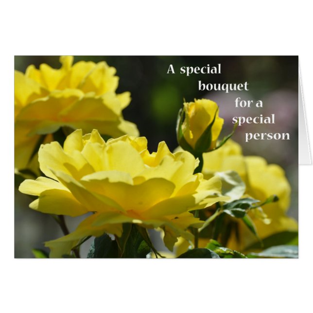 Ein besonderes Bouquet für eine besondere Person-G (Vorderseite (Horizontal))
