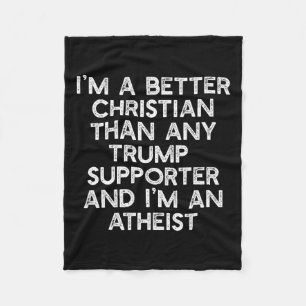 Ein besser Christlicher Trump unterstützt Anti-45- Fleecedecke