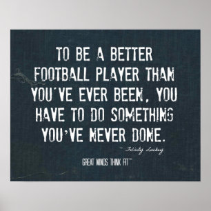 Ein besseres Fußballposter in Denim Poster