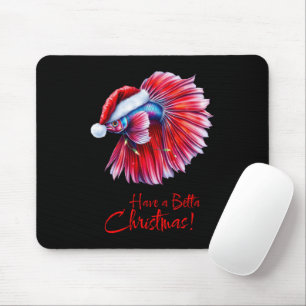 Ein besseres Weihnachten Lustiger Santa Fischliebh Mousepad