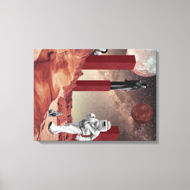 Ein Besuch in den Mars Leinwanddruck (Vorderseite)