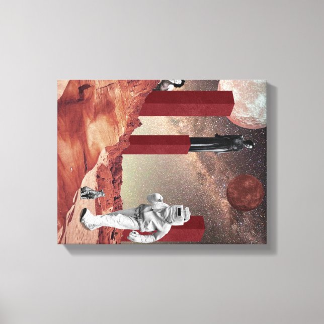 Ein Besuch in den Mars Leinwanddruck (Vorderseite)