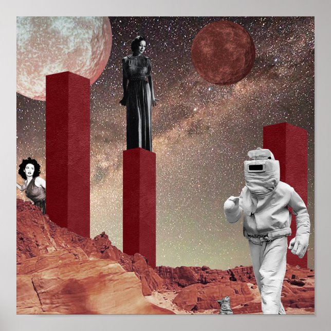 Ein Besuch in den Mars Poster (Vorne)