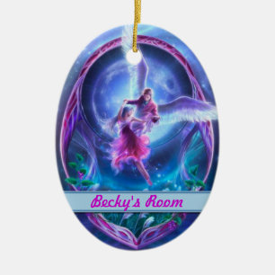 Ein Besuch von einem Engel? Personalisierte Keramik Ornament