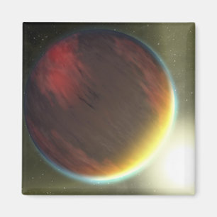Ein bewölkter Jupiter ähnlicher Planet, der in Magnet