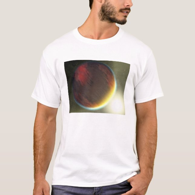 Ein bewölkter Jupiter-artiger Planet, der sich umk T-Shirt (Vorderseite)