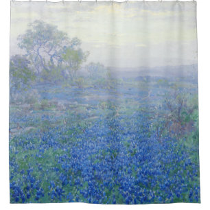 Ein bewölkter Tag, Bluebonnets von Onderdonk Vint Duschvorhang