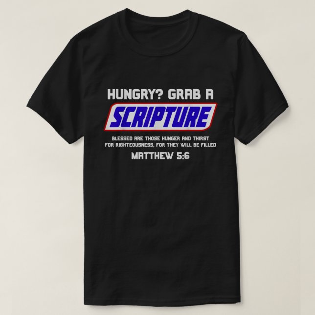 Ein Bibelvers-Shirt mit einer Parodie T-Shirt (Design vorne)