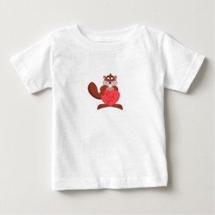 Ein Biber in Liebe Baby T-shirt