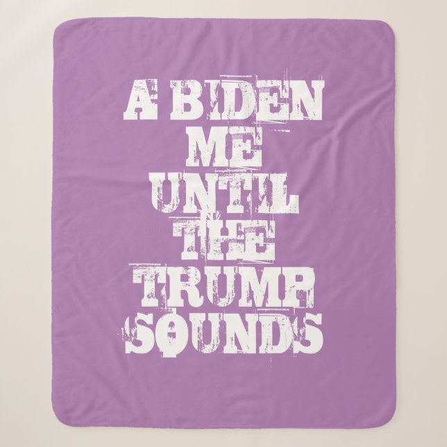 EIN BIDEN MIR, BIS DER TRUMP Sherpa Blanket klingt Sherpadecke (Vorderseite)