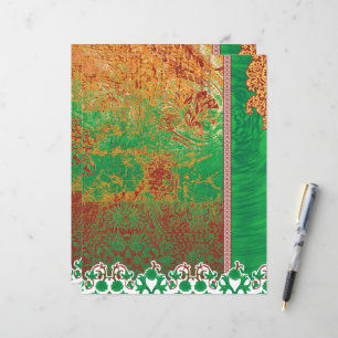 ein Bild eines grünen Feldes mit orangefarbenem Ra