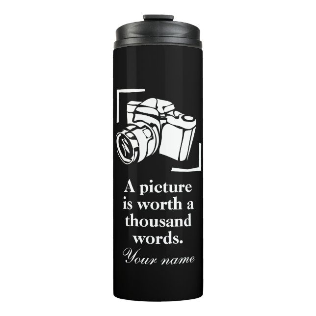 Ein Bild sagt mehr als tausend Worte Fotografen Thermosbecher (Vorderseite)