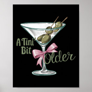 Ein bisschen älter im Retro-Vintage-Stil Poster