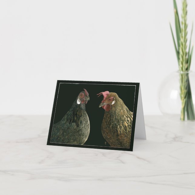 "Ein bisschen aussuchen, ein bisschen reden" - Hen Karte (Vorderseite)