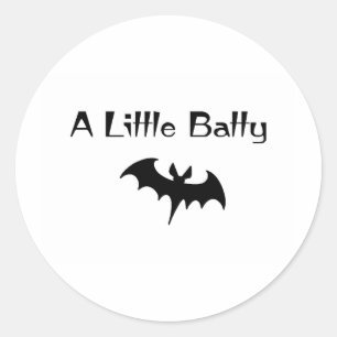 Ein bisschen Batty Runder Aufkleber