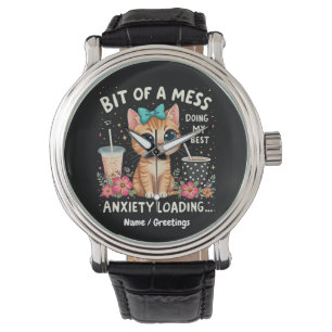 Ein bisschen Chaos, ich gebe mein Bestes Angst läd Armbanduhr