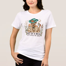 Ein bisschen chaotisch, aber ich gebe mein Bestes Tri-Blend Shirt
