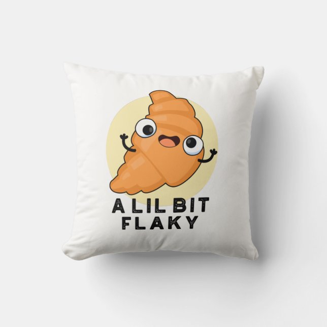 Ein bisschen flackiger, sonniger Croissant Patisse Kissen (Vorderseite)