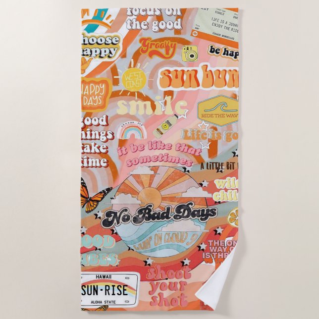 Ein bisschen Glück Strandtuch (Vorderseite)