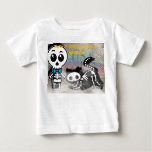 Ein bisschen gruselig  baby t-shirt