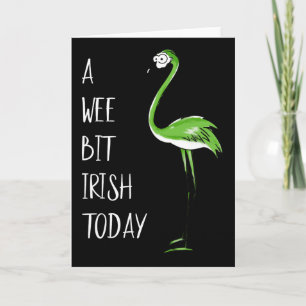 Ein bisschen Irisch heute Flamingo St. Patricks Sh Karte