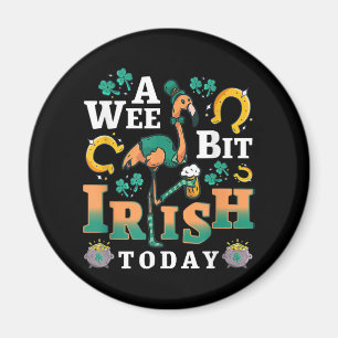 Ein bisschen irisch heute St. Patrick's Day Flam Magnet