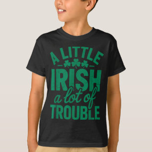 Ein bisschen irisch, viel Ärger, lustiger St. Patr T-Shirt