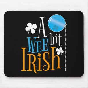 Ein bisschen irischer Stolz St Patricks Day Shamro Mousepad