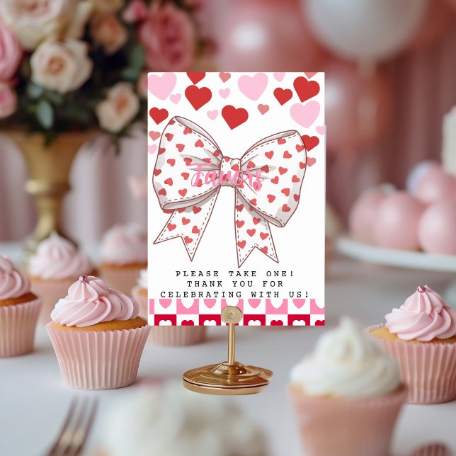 Ein bisschen Liebhaber von Sweetheart Tischnummer (A Little Sweetheart Favors Table Number)