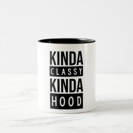 ein bisschen lustiges Sprichwort der noblen ein Zweifarbige Tasse