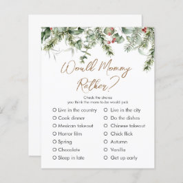 Ein bisschen Merry | Winter Baby Dusche Custom Gam