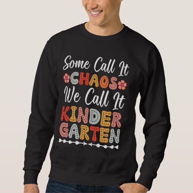 ein bisschen nennen wir es Chaos, wir nennen es Ki Sweatshirt (Vorderseite)