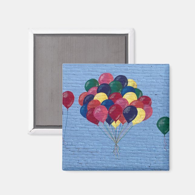 Ein bisschen Pop of Farbe Magnet (Vorderseite/Rückseite)