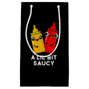 Ein bisschen Saucy Funny Sauce Puck Dark BG Kleine Geschenktüte