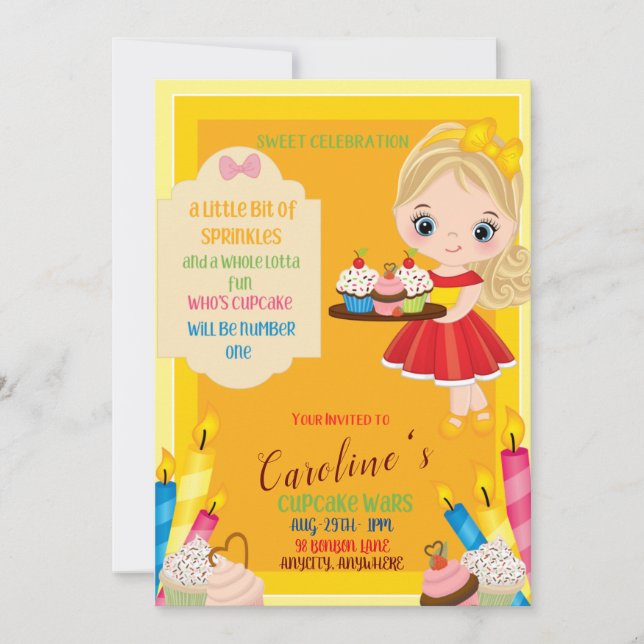 Ein bisschen Sprinkle Verschiedene Einladungskarte (Vorderseite)