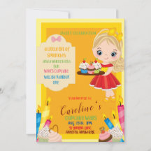 Ein bisschen Sprinkle Verschiedene Einladungskarte