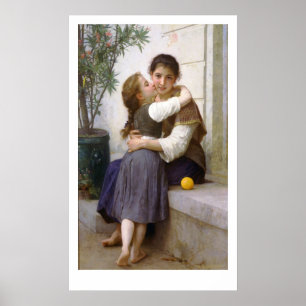 Ein bisschen Überredung 1890, Bouguereau Poster
