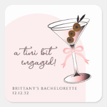Ein bisschen verlobt Martini Pink Bachelorette