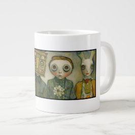 Ein bisschen verrückt Jumbo-Tasse