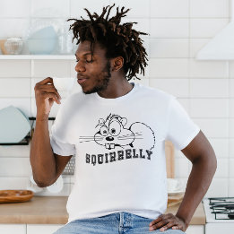Ein Bit Eichhörnchen Black Line Art Unisex T-Shirt
