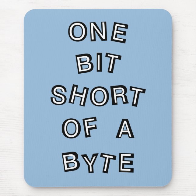 Ein Bit Kurzer Computerprogrammierer Mousepad (Vorne)