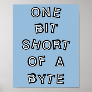 Ein Bit Kurzer Computerprogrammierer Poster