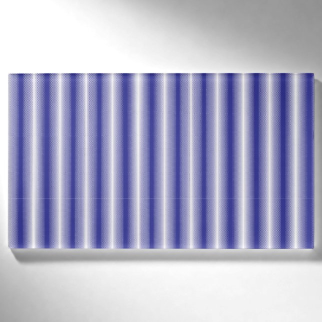 ein blau-weiß gestreifter Hintergrund Namenschild (Vorderseite)