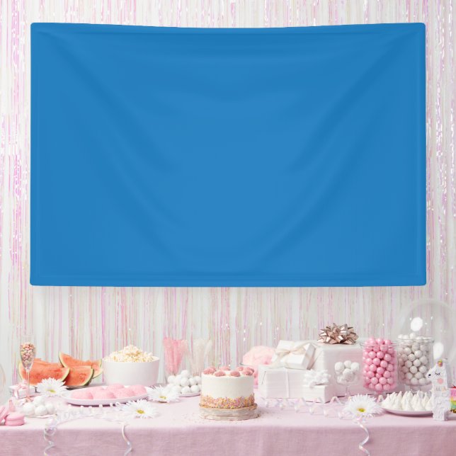 ein blauer Hintergrund mit Banner (Party)