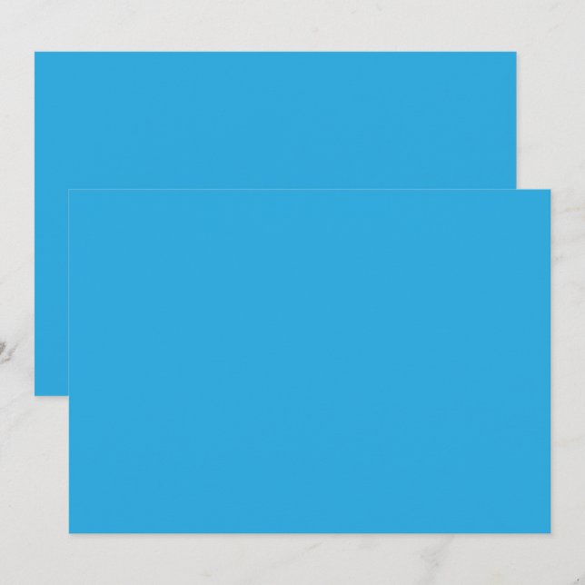 ein blauer Hintergrund mit einer schwarz-weißen Ka Dankeskarte (Vorne/Hinten)