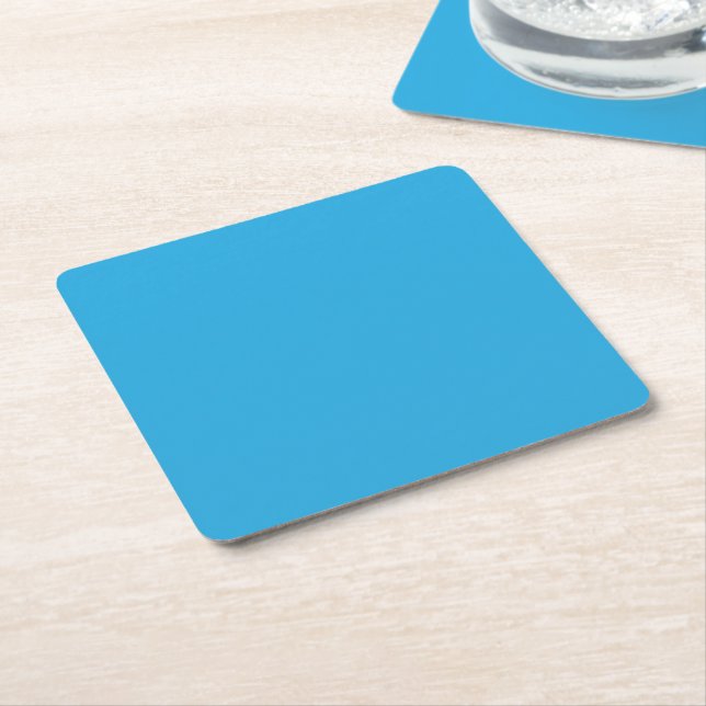 ein blauer Hintergrund mit einer schwarz-weißen Ka Rechteckiger Pappuntersetzer (angewinkelt)