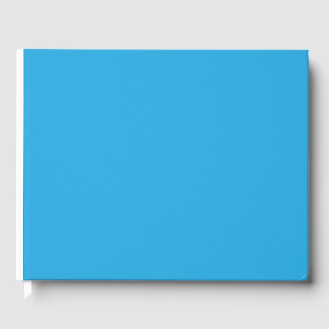 ein blauer Hintergrund mit Gästebuch (Vorderseite)