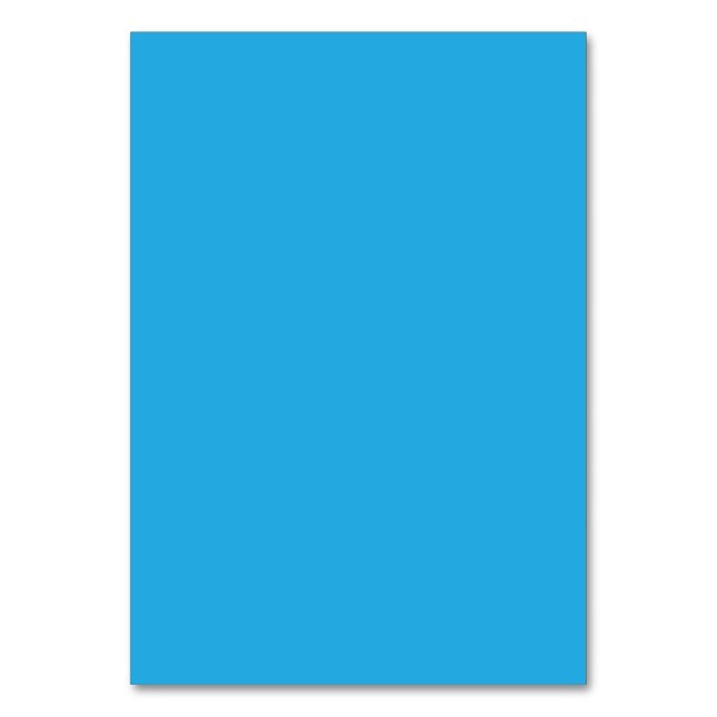 ein blauer Hintergrund mit Tischnummer (Vorderseite)