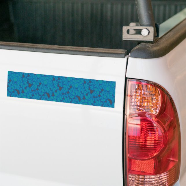 ein blauer und schwarzer Hintergrund mit einem Mus Autoaufkleber (Auf Lkw)