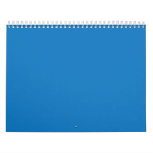 Ein blaues Quadrat, gerahmt von einem weißen Rand, Kalender